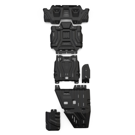 Ensemble de plaques de protection (radiateur, moteur, boîte de vitesses, boîte de transfert) Toyota Hilux 2025-; 2,8 l. / diesel / 48V